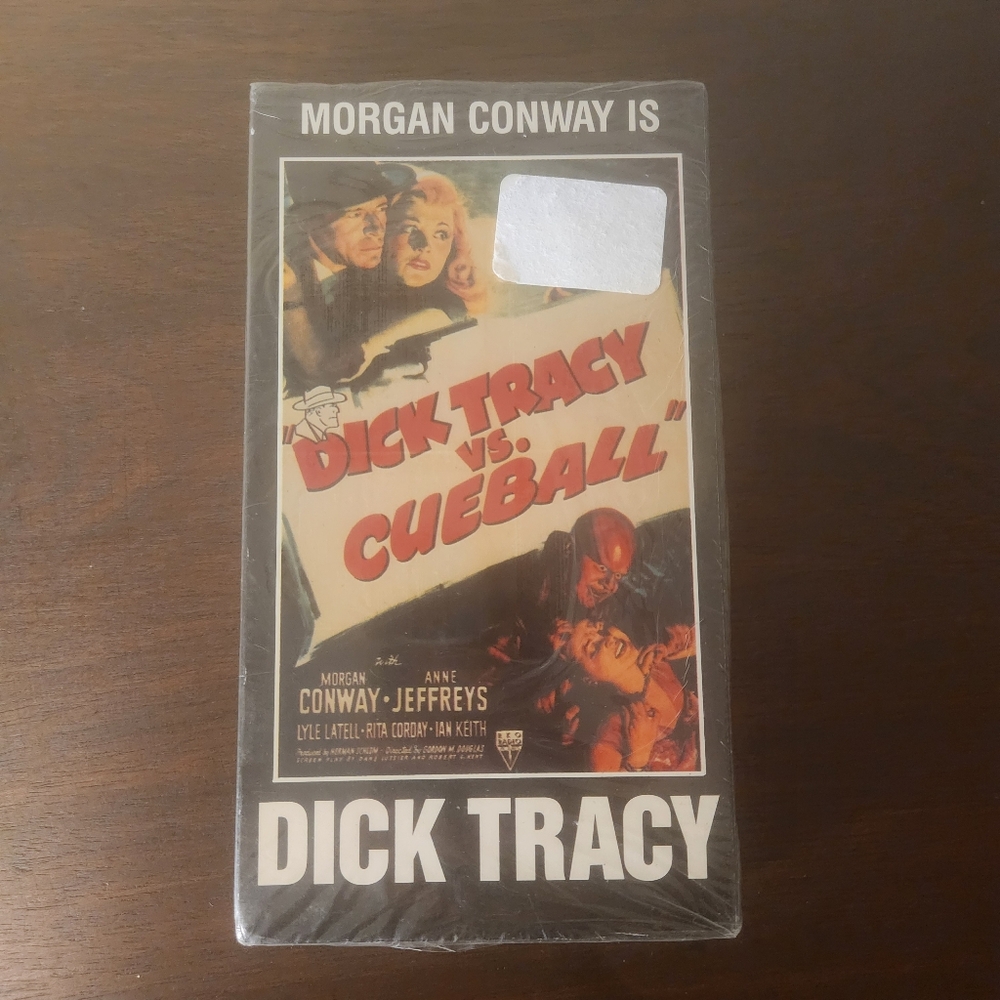 Dick Tracy Vs. Cueball, Morgan Conway [NEW], VHS Sealed vtg